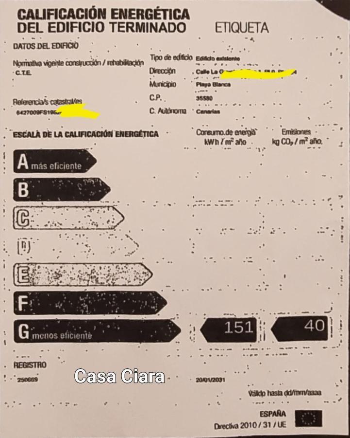Vivienda Vacacional Casa Ciara 플라야블랑카 외부 사진